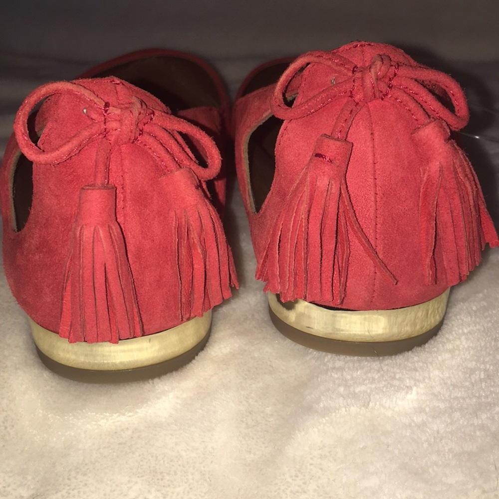 Aquazzura Forever Marilyn Tassel Bow Suede Flats - Picture 8 of 8